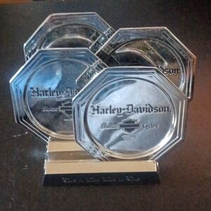 Harley Davidson  chrome. Costers